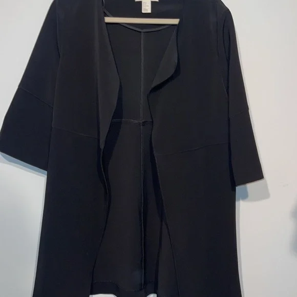 Relaxed Black Midi Blazer - Picture 4 of 4